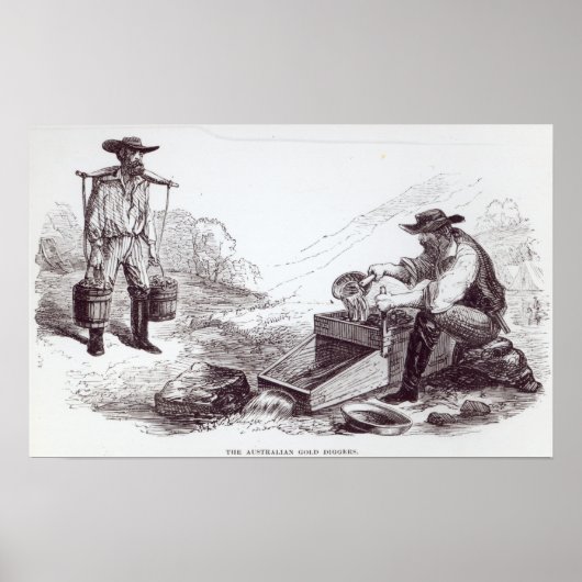 Poster Les Diggers d'or australiens (Devant)