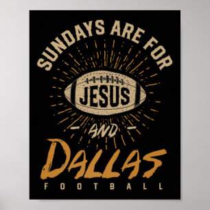 Poster Les dimanches sont pour Jésus et le football de Da
