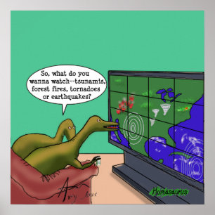 Poster Les dinosaures du changement climatique