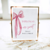 Poster Les Diplômes De Bow Sont Doux Prendre Une Grande D