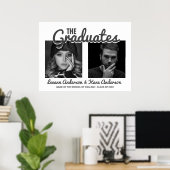 Poster Les diplômés | Double Remise des Diplômes de Fin d (Bureau à domicile)