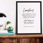 Poster Les Dirigeants Sont Par Définition Les Maîtres De 