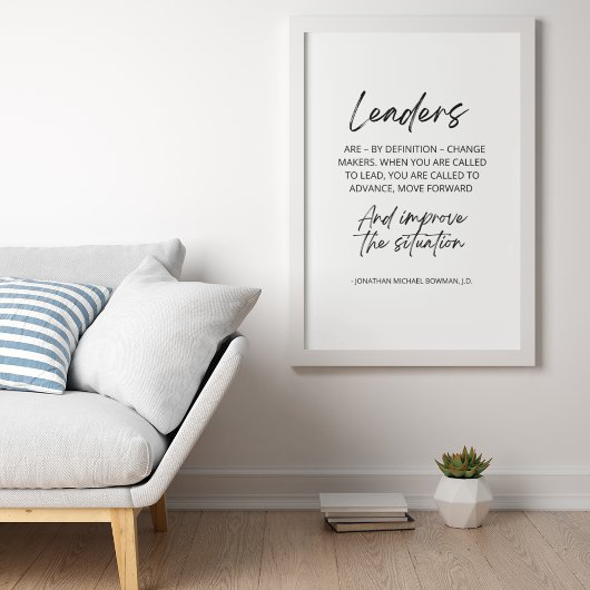 Poster Les Dirigeants Sont Par Définition Les Maîtres De 