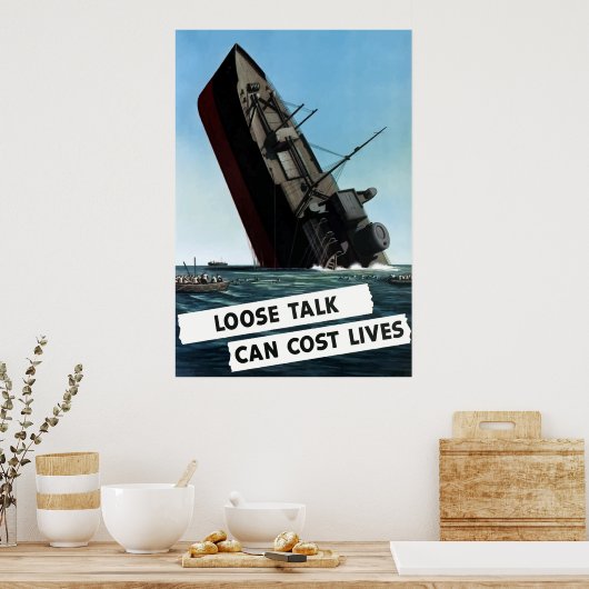 Poster Les discours perdus peuvent coûter des vies (Cuisine)