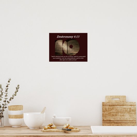 Poster Les dix commandements (Cuisine)