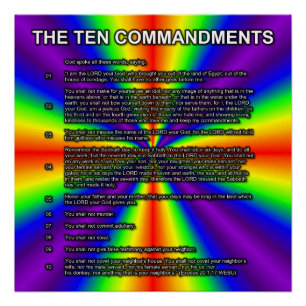 Poster Les Dix Commandements