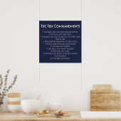 Poster Les dix commandements (Cuisine)