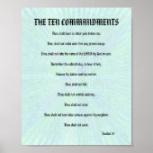 Poster Les Dix Commandements - Aqua Splash (Devant)