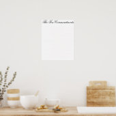 Poster Les dix commandements subtils (Cuisine)