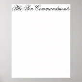 Poster Les dix commandements subtils (Devant)