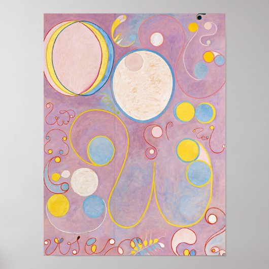 Poster Les dix plus grands, Groupe IV, No 8 par Hilma af  (Devant)