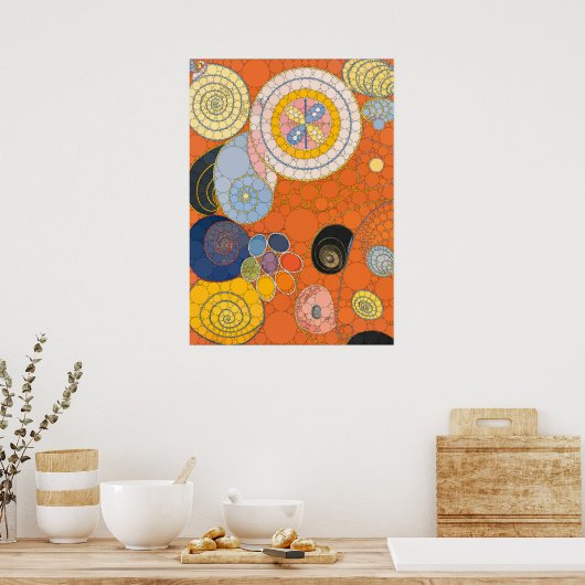 Poster Les dix plus grands, n° 4, points, après Hilma af (Cuisine)