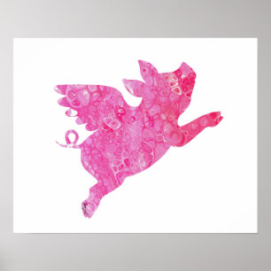 Poster Les Dons De Cochon Volant, Quand Les Cochons Volen