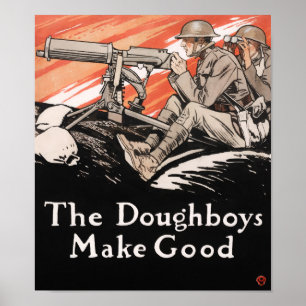 Poster Les Doughboys font le bien - Propagande de la Prem