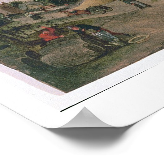 Poster Les douze mois de l'année : janvier, février, (Coin)