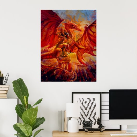 Poster Les Dragon Riders (Bureau à domicile)