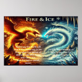 Poster Les dragons du feu et de la glace (Devant)