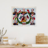 Poster Les drapeaux de l'Allemagne (Cuisine)