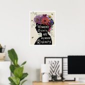 Poster "Les droits des femmes sont des droits huma (Bureau à domicile)