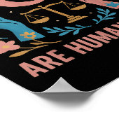 Poster Les Droits Trans Sont Une Manifestation De Fierté  (Coin)