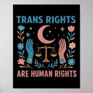 Poster Les Droits Trans Sont Une Manifestation De Fierté