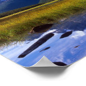 Poster Les eaux calmes du lac Waterfowl en font un (Coin)