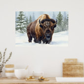Poster Les échos de l'hiver : le royaume du bison (Cuisine)