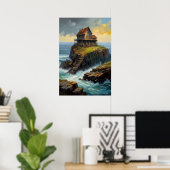 Poster Les échos décadents d'une vieille maison en bois (Bureau à domicile)