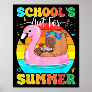 Poster Les Écoles Pour L'Été Dernier Jour De L'École Ense