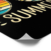 Poster Les Écoles Pour L'Été Rétro Dernier Jour De L'Écol (Coin)