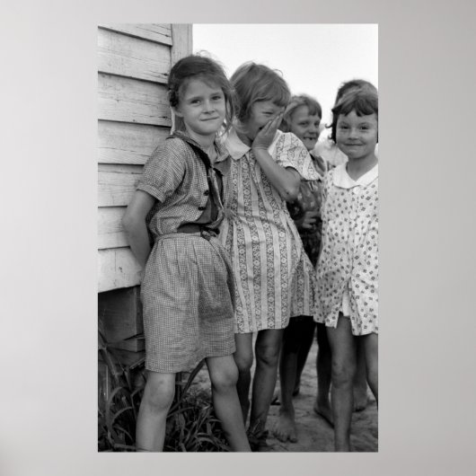 Poster Les écolières en Grande Dépression, années 1930 (Devant)