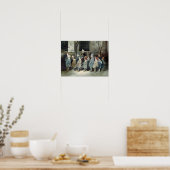 Poster Les écoliers sur le terrain de jeu (Cuisine)