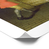 Poster Les écuries et les deux fameux chevaux de course a (Coin)