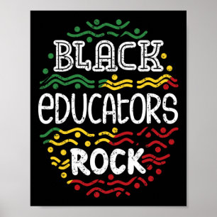 Poster Les éducateurs noirs rock - Mois de l'histoire des