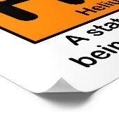 Poster Les éléments de l'affiche santé (Coin)