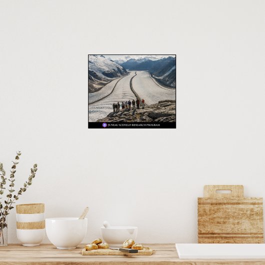 Poster Les élèves observent la tranchée Gilkey en Alaska (Cuisine)