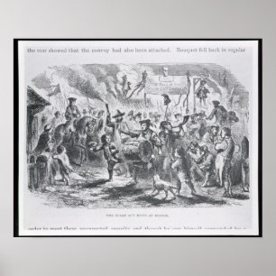 Poster Les émeutes d'acte de timbre à Boston