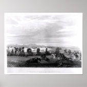 Poster Les émigrants attaqués par les Comanches (Devant)