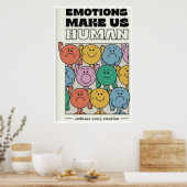 Poster Les émotions font de nous des humains - 11x17 Impr (Cuisine)