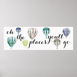 Poster Les endroits vous mettrez inspiration chaude de