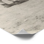 Poster Les enfants des années 1920 jouent au baseball sur (Coin)