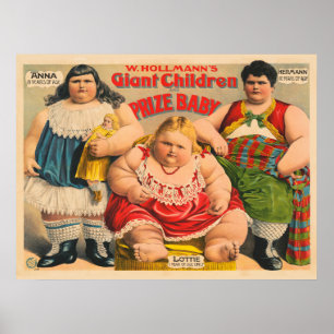 Poster Les enfants géants de W. Hollmann et bébé prix.