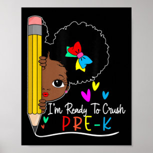 Poster Les Enfants Je Suis Prêt À Écraser Les Filles Noir