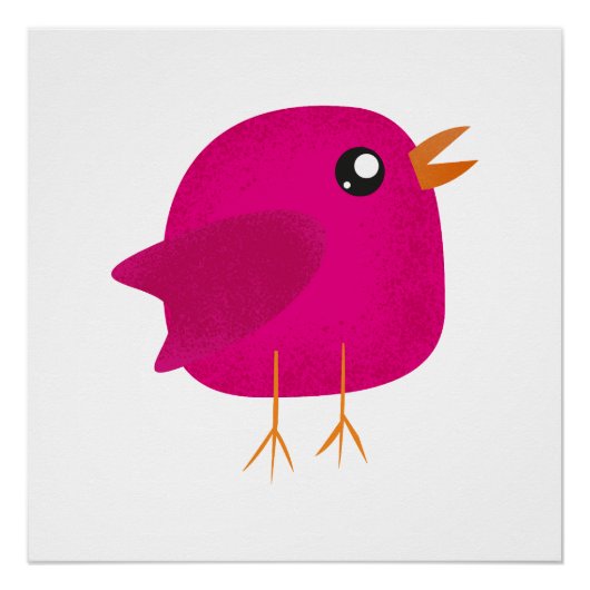 Poster Les enfants, joli petit oiseau (Devant)