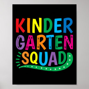 Poster Les enfants Les enfants La maternelle Squad Retour