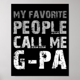 Poster Les enfants m'appellent G-Pa Cool Gpa
