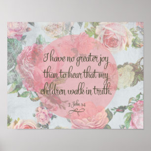 Poster Les enfants marchent dans la vérité