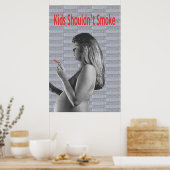 Poster Les enfants ne devraient pas fumer (Cuisine)