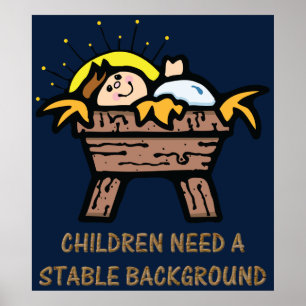 Poster les enfants ont besoin d'un arrière - plan stable
