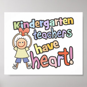 Poster Les Enseignants De La Maternelle Ont Un Coeur